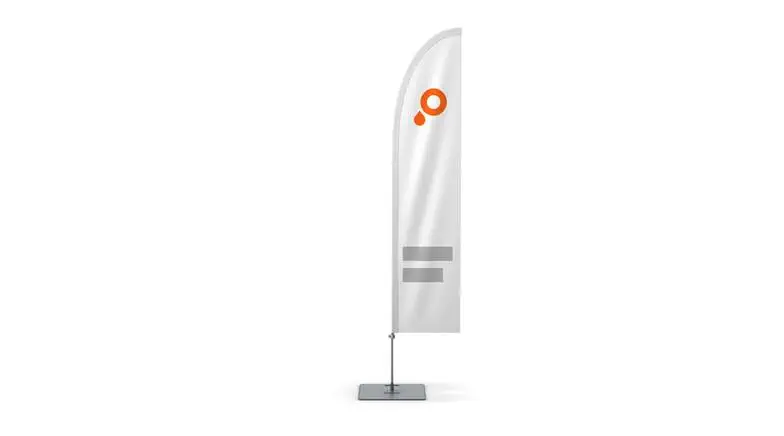 Beachflag rechte vorm Beachflag rechte vorm