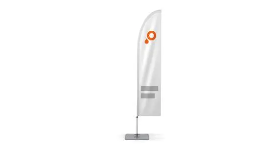 Beachflags gladde vorm