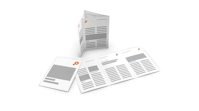 1.000 folders met wikkelvouw