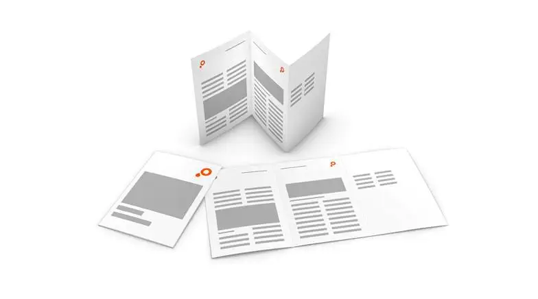 1.000 folders met zigzagvouw