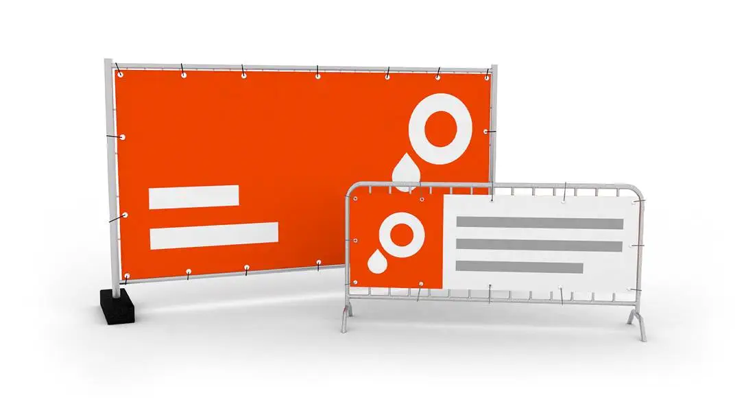 Banners voor bouw- en dranghekken Artikel Banners voor bouw- en dranghekken