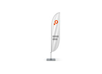 Beachflags convexe vorm