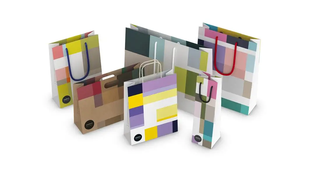 Sample set papieren draagtassen neutraal Artikel Sample set papieren draagtassen neutraal