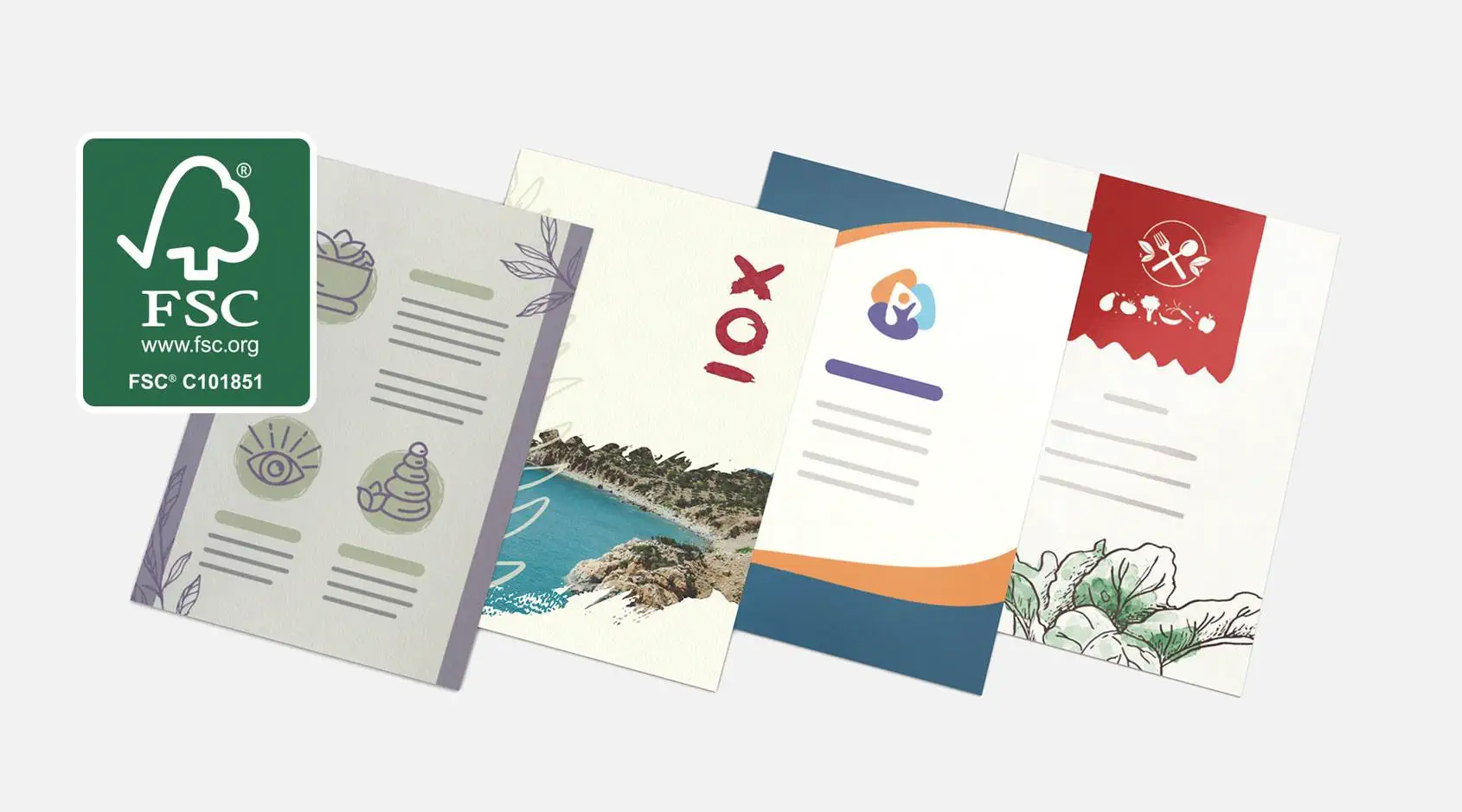 Alle FSC®-papiersoorten op een rij Alle FSC®-papiersoorten op een rij